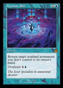 Cyclonic Rift Ravnica Remastered Retro Frame